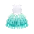 thumbnail image 2 of Girls Dress Aqua Green Sea Mermaid Gradient Tutu Tulle Party 6 Years, 2 of 6