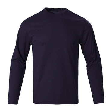 AherBiu Chandails à Col Rond pour Hommes à Manches Longues Légers à Séchage Rapide Chandail à Enfiler Athlétique Entraînement Gym Course T-Shirts