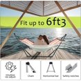 thumbnail image 5 of Tranquillo Universal Hammock with Stands Electro Static Coated Steel, Adjustable Foldable Hammock Stand with 2 Layered Polyester Net and Carry Bag for 2 Persons. Canvas - Maple Leaf, 5 of 5