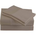 thumbnail image 1 of 600 Thread Count 4 Piece Sheet Set 15 Inch Deep Pocket 100% Egyptian Cotton Color Taupe Solid Size King, 1 of 1