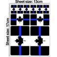 thumbnail image 2 of 10 x Vinyl Stickers Set Decals Canada Canadian National Thin Blue Line Flag Car Motorcycle Helmet D 42, 2 of 2