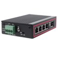 thumbnail image 1 of 5 Ports RJ45 10/100 m Commutateur Ethernet de Bureau Concentrateurs Réseau pour Portable Type Rail DIN, 1x Commutateur Ethernet, Noir, 1 of 8