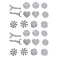 thumbnail image 1 of 2 Set Boot Spurs Grey Spinning ABS 3D Printing 5 Patterns Shoe Tail Spur Clip for Shoe Charms, 1 of 10