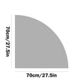 thumbnail image 3 of Fan Shaped Solid Color Floor Mats, Diatom Mud Water Oil Absorbent Wipeable Mat, Kitchen Bathroom Non-Slip Carpet, Wear-Resistant, Easy Cleaning, Versatile Use, 3 of 7