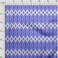 thumbnail image 3 of oneOone Rayon Bluish Violet Fabric Ikat Craft Projects Decor Fabric Printed By The Yard 56 Inch Wide, 3 of 4
