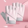 thumbnail image 2 of TFixol Gants de Musculation Roses à Demi-Doigts pour Femmes - Respirants, Antidérapants, Lavables avec Protège-Poignet pour Sports de Plein Air, Taille g, 2 of 5