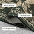 thumbnail image 4 of Garvee 8'x10' Modern Snake Printed Area Rug Washable Living Room Rug, Forest Low Pile Stain Resistant Rug Non Slip Carpet for Bedroom Dining Room, Green, 4 of 6