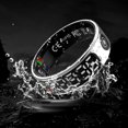 thumbnail image 1 of Smart Smart Ring Sports Sleep Monitoring  Control Stainless Steel Health Tracker Ring with Display Screen, 1 of 7