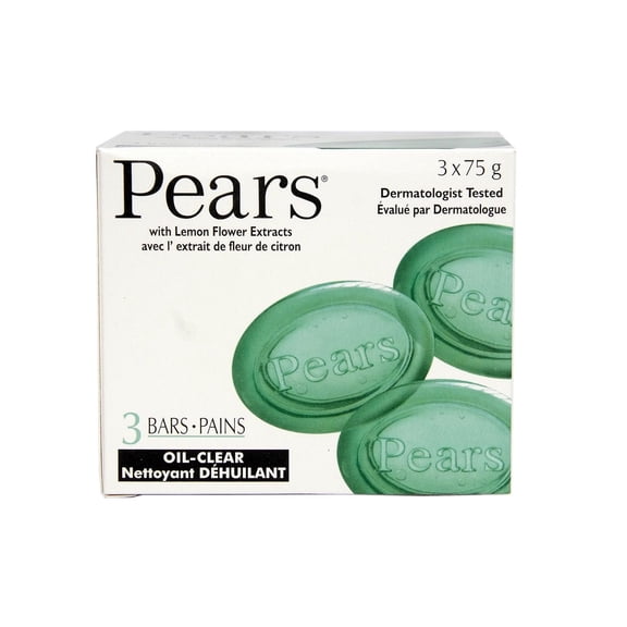 Pears Oil Clear Lemon Flower Extracts Soap (3 Bars)