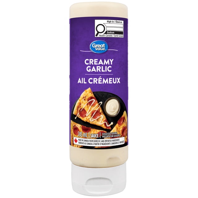Sauce ail crémeux Great Value