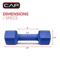 thumbnail image 4 of CAP, 12lb Neoprene Dumbbell, Blue, Single, 4 of 8
