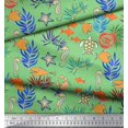 thumbnail image 2 of Soimoi Cotton Cambric Fabric Coral,Fish & Sea Turtle Ocean Print Fabric by Yard 56 Inch Wide, 2 of 3
