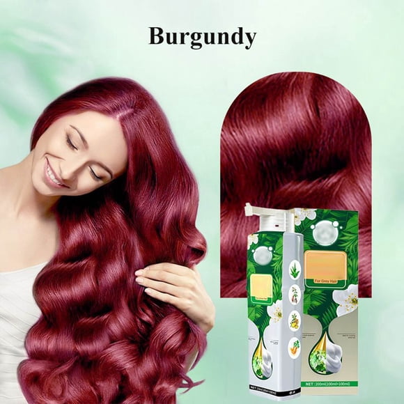 WIFKLSIIPG Extract for Grey Hair Color Bubble Dye Bubble Hair Dye Shampoo Dyeing Foam Shampoo in A Variety of Colors for Men & Women 200ml