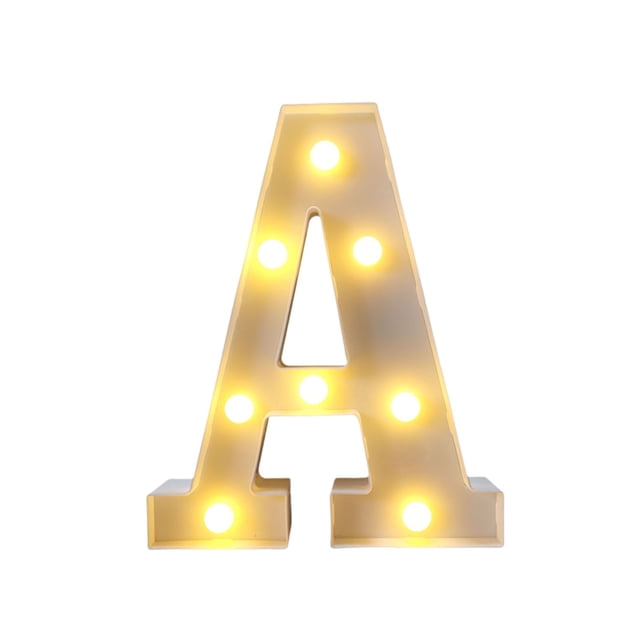 RXIRUCGD Letters Lights Alphabet Lamp LED Letter Lighting Letter Light Illuminated Letters Night Lights Decoration For Birthday Party Wedding Children’s Room