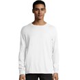 thumbnail image 1 of Hanes Mens ComfortWash Garment Dyed Long Sleeve Tee, L, White, 1 of 1