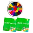 thumbnail image 1 of Kids Finger Painting Kit With 40 Page Drawing Book Non Toxic Paints For Creative Art Gift, 1 of 9