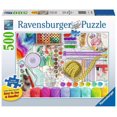 thumbnail image 1 of Ravensburger - L’atelier de couture casse-têtes 500 pc, 1 of 2