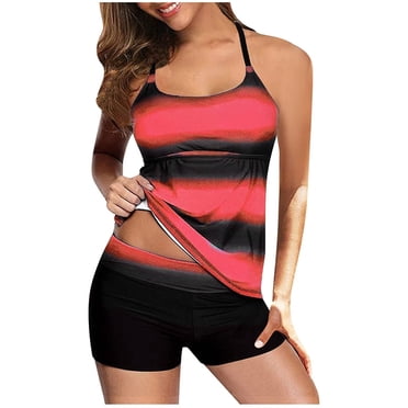 Aboser Womens Tankini Swimsuits for Women 2 Piece swimdress Bikini Bathing Suits Tank Top with Boyshorts Swimswear High Waist Swimming Suit