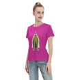 thumbnail image 4 of T-Shirt Basique à Manches Courtes pour Femme une Pièce Singe Jaune, 4 of 6