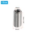 thumbnail image 2 of Unique Bargains Adaptateurs Filetage Manchon Réducteur Écrou M5x0,8 Mâle à M3x0.5 Femelle pour Réparer Insert Écrou Vis Réducteur 10mm 20 Pcs, 2 of 5