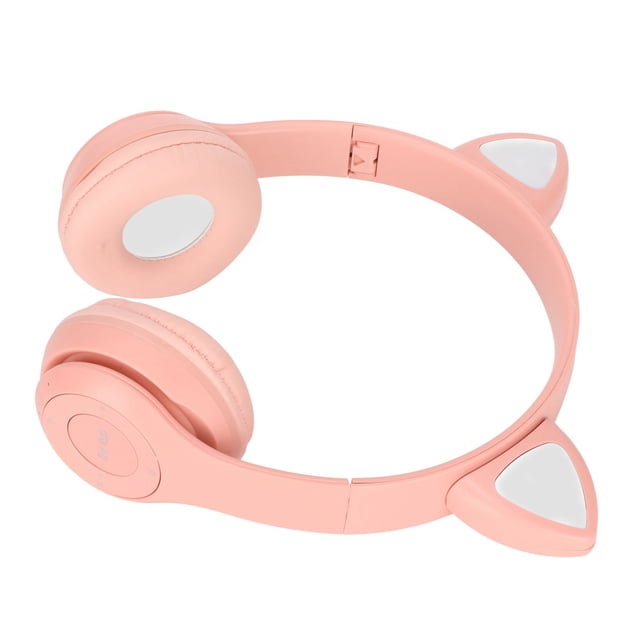 Wireless Over Ear Headset, Headphone 40mm Speaker Cute For Laptop For Kids Pink