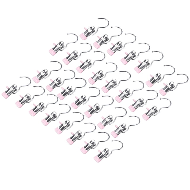 Multifunctional Hook Clip, Seamless Towel, Hat, Sock, Windproof Pants, Hook Storage Clip, Clothes Drying Clip 30pcs