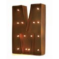 thumbnail image 1 of Rustic Vintage 11" Decorative LED Light Glow Letters - Letter M, 1 of 2