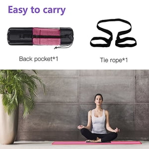 EGNMCR Fitness & Yoga Equipment Yoga Mat Fitness Non-slip Mat with Extra Thick Carry Bag Sports Mat for Yoga leg cap