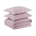 thumbnail image 2 of Swift Home Ensemble de housse de couette uni prélavé 100 % coton, 2 of 3