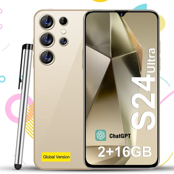 TopLLC Téléphone Intelligent Android Déverrouillé 16 Go ROM 2 Go RAM Téléphone Android 6,5 Po HD Téléphone Cellulaire Appareil Photo 13MP Système 3520mAh Téléphone Téléphone Intelligent Grand Stockage un Téléphone Intelligent