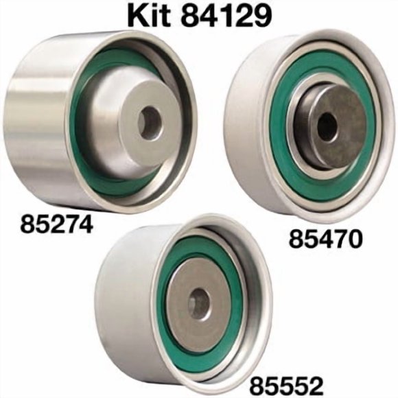 Dayco Timing Belt Component Kit 84129 OE Replacement; With Camshaft Belt Tensioner Pulley/Balance Shaft Tensioner/Camshaft Belt Idler; Without Hydraulic Actuator; Without Belt