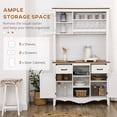 thumbnail image 4 of HOMCOM Kitchen Buffet Hutch with Utility Drawer, and 3 Door Cabinets, 4 of 10