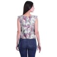 thumbnail image 3 of Moomaya Hauts en Jersey de Coton pour Femmes Sans Manches Imprimés à Col Rond Tenue Décontractée, 3 of 4