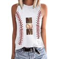 thumbnail image 1 of LSLJS Womens Crew Neck Tank Tops Women Floral Printing Tank Fit Round-Neck Sleeveless Block Shirts Tunic Tee Tops, 1 of 5