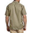 thumbnail image 2 of Dickies Mens Short-Sleeve Work Shirt, XL, Khaki, 2 of 2