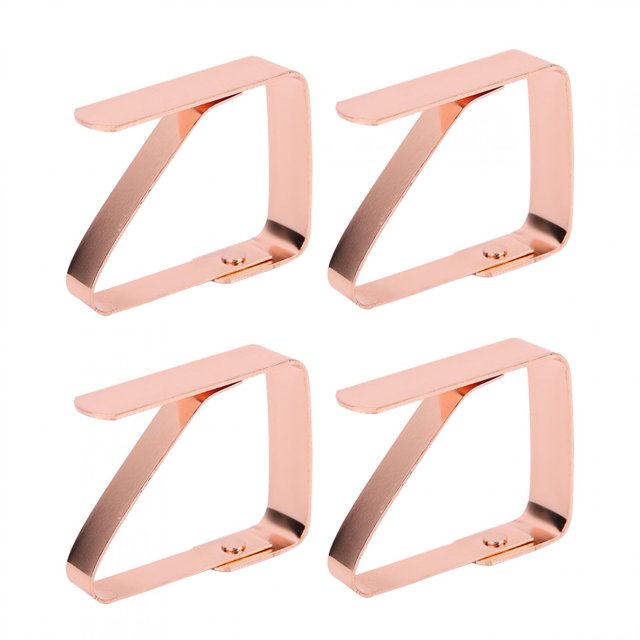 Clips de Nappe, 4pcs Pinces de Nappe en Acier Inoxydable Clips de Nappe Solide Performance