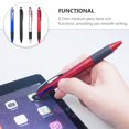 thumbnail image 2 of HLONK 4 Pcs Stylos à Bille Multifonctions avec Stylet Stylos de Réunion Stylo à Bille Stylo Noir Stylos d'Écriture Stylés, 2 of 6