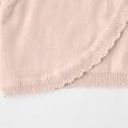 thumbnail image 5 of Girls Shrug Cardigan One-button Ruffle Open Front Cotton Knit Crop Jacket Toddler Fall Bolero Outerwear 18M-14Y (2 Years, Pink 01), 5 of 5
