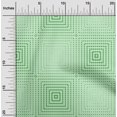 thumbnail image 2 of oneOone Georgette Viscose Green Fabric Geometric Craft Projects Decor Fabric Printed By The Yard 42 Inch Wide, 2 of 4