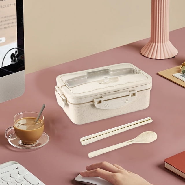 TIMIFISLunch Box Can Be Heated Household Students Sealed Lunch Box Cutlery Spoon Preservation Box