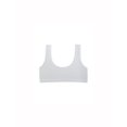 thumbnail image 3 of INSPIRE CHIC Training Cotton Wire Free Comfort Removable Pad Vest Tops Bra White, 3 of 6