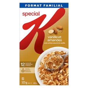 Kellogg's Special K Cereal Taille de la famille des amandes de vanille 525g