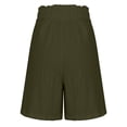 thumbnail image 5 of Soki Wide-leg Shorts for Women Summer Solid Color Elastic Waist Pockets Loose Shorts, 5 of 5
