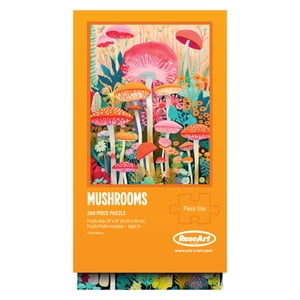 RoseArt - Vision verticale 500-Piece - Champignons- Puzzle d'interconnexion pour adultes
