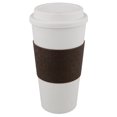 thumbnail image 4 of Copco Acadia Travel coffee Mug, Plastic Reusable 16 Oz - Brown / White, 4 of 4