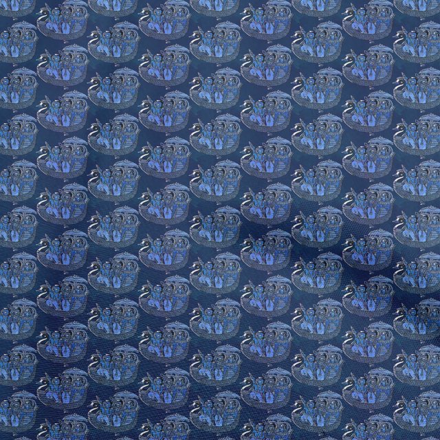 oneOone Silk Tabby Blue Fabric Floral Sewing Craft Projects Fabric Prints By Yard 42 Inch Wide