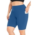 thumbnail image 2 of Wlynlyn Plus Size Biker Shorts for Women High Waisted Compression Yoga Tights Quick Dry Workout Shorts, 2 of 6