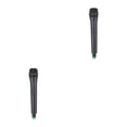 thumbnail image 4 of QualitChoice Artificial Handheld Microphone Kids Live Streaming Stage Performance Portable Simulation Fake Mic Props Toy Festival Big Tube Black 2Set, 4 of 6