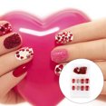 thumbnail image 3 of ziyahi False Nail Wearable Perfect Matching Simple to Wear No Irritating Odor Fake Fingernail Breathable Press Type Adjustable Paster Type 16 Type 6 F741 1Set, 3 of 6