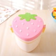 thumbnail image 1 of Yhmxh Lunch Box for Kids Kitchen Gadgets Bento Box Adult Lunch Box, Kids Lunch Box, Kids Cute Strawberry Shape Lunch Box With Fork Spoon 2 Layer Food Grade Large Capacity Food Fruit Storage Bento Box, 1 of 1